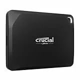 Crucial X10 Pro SSD 1TB Portátil, Lectura de hasta 2100 MB/s y Escritura de 2000 MB/s, PC y Mac, Resistente al Agua y al Polvo (IP55), Disco Duro Sólido Externo, USB-C 3.2 - CT1000X10PROSSD902