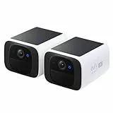 eufy Security Camara de vigilancia Exterior S220 SoloCam 2-Pack, resolución 2K, Sistema Solar, energía inagotable, Camara de vigilancia energía Solar, Wi-Fi de 2,4 GHz, sin cuotas mensuales