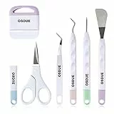 OSDUE 6 piezas Herramientas de Vinilo, Accesorios para plóter Juego de Herramientas para Manualidades herramientas de plóter para Deshierba, Silueta, HTV, Cameos, Letras（Colores Macarrón）