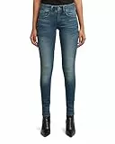 G-STAR Lynn Mid Waist Skinny Jeans Mujer, Azul (Medium Aged 60885-6550-071), 30W / 32L
