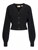 JJXX Jxstina Twist Cardigan Knit Suéter, Negro, S para Mujer