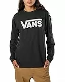 Vans Classic LS, Camiseta Hombre, Black-White, M