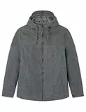 Springfield Parkita de Lana con Capucha Chaqueta, Gris Plomo, L para Hombre