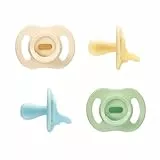 Tommee Tippee Chupete Ultra-light StayPut, 0-6m, paquete de 4, diseño de silicona de una sola pieza