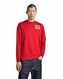 G-Star Para Hombre GS RAW back gr r t ls, Rojo (dk flame D23995-C336-8050), M