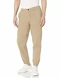 Amazon Essentials - Pantalones deportivos de corte recto para hombre ,Caqui ,US L (EU L)