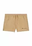Champion Legacy-Bermuda Beachshorts with Small Logo Pantalón Corto de Playa, Beige (Ms091), L para Hombre