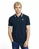 G-STAR Dunda Slim Stripe Polo para Hombre, Azul (Sartho Blue D17127-5864-6067), XL