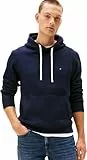 Tommy Hilfiger Hoodie Hombre Essential Fleece Regular Fit, Azul (Desert Sky), L