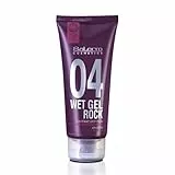 SALERM - Gel Fijador de Pelo - Pro Line Wet Gel Rock 04-200ml - Fijación Fuerte de Larga Duración - Efecto Mojado - con Cafeína y Resinas Fijadoras - No Deja Residuos - Peinado Flexible