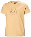 Helly Hansen Women's Core Graphic T-Shirt, 316 Miami Peach, Small