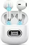 Auriculares Inalambricos, Auriculares Bluetooth 5.3 HiFi Estéreo, 42H Cascos Inalambricos Bluetooth con 4 HD Mic,2024 Audifonos Inalambricos Cancelacion de Ruido ENC/Pantalla LED/IP7 Impermeable/USB-C