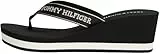 Tommy Hilfiger Chanclas Mujer Summer Sandal con cuña, Negro (Black), 37