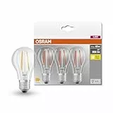 Osram 819290 Bombilla LED E27, 6.5 W, Blanco Cálido 3 Unidades