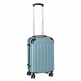 T-LoVendo Maleta de Viaje Cabina Trolley 20” (40L). Equipaje de Mano. 4 Ruedas Dobles. 55x40x20cm. Material ABS Semirigida. Cerradura con combinación numérica. Asa telescópica. Color Verde Esmeralda