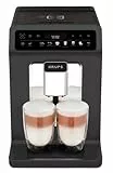 Krups EA895N10 Cafetera automática Evidence One, One Touch Cappuccino, Función de doble taza, 12 especialidades de bebidas, Pantalla a color, Depósito de agua de 2,3 litros, 1450 W