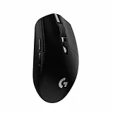 Logitech G305 LIGHTSPEED Ratón Gaming Inalámbrico, Captor HERO 12K, 12,000 DPI, Ultra-ligero, Batería de 250h, 6 Botones Programables, Memoría Integrada, PC/Mac - Negro