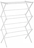 Amazon Basics Tendedero plegable, 14.5' D x 29.5' W x 41.8' H, color blanco.