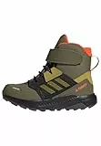 adidas Terrex Trailmaker High Cold.RDY Hiking Shoes, Zapatos de Senderismo, Focus Olive/Pulse Olive/Orange, 38 EU