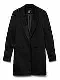 VERO MODA VMVERINA LS Long Blazer, Negro, 40 para Mujer