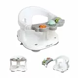 Asiento Bañera Bebe Interbaby | Fijación Ventosas Anti-resbalones | Silla Bañera Bebe Cómoda, Segura, Ergonómica | Sillón de Baño y Ducha Para Bebes  5 meses, 26x30x38 cm, Gris