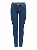 ONLY Onlhush Mid Skinny ANK RW Dnm Akm187 Pantalones Vaqueros, Dark Azul Denim, L / 32L Mujeres
