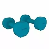 Cecotec Conjunto de 2 Mancuernas de 5 Kg cada una, Drumfit 500 DoubleNeo, Recubrimiento de neopreno, Diseño compacto y anti-rodamiento, Entrenamiendo de fuerza, movilidad, equilibrio y resistencia