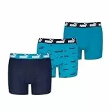 PUMA Elements Bóxer, Navy/Blue, 170/176 (Pack de 3) De niño