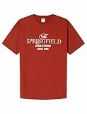Springfield Camiseta con gráfico, Terracota, S para Hombre