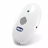 Chicco Dispositivo Antimosquitos, Repelente de Mosquitos Bebé, Portátil, Ultrasónico, Silencioso y Ecológico, Alcance Efectivo 3m, Sin Productos Químicos, con Clip, Batería Incluida, Blanco
