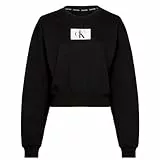 Calvin Klein L/S Sweatshirt 000QS6942E Pulóveres, Negro (Black), S para Mujer
