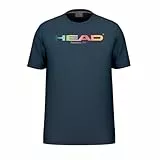 HEAD Rainbow T-Shirt Junior Camiseta, Azul Marino, 164 Unisex niños