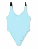 Calvin Klein Traje de baño Mujer Scoop Back One Piece Nylon Espalda Baja, Azul (Blue Punch), XL