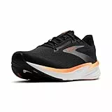 BROOKS Revel 8, Sneaker Hombre, Black/Excalibur/Orange, 44.5 EU