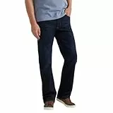 Wrangler Authentics Pantalones Vaqueros de Corte Holgado para Hombre, Dark Harbor, 32W / 34L