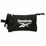 Reebok Boston Estuche Triple Negro 22x12x5 cms Poliéster