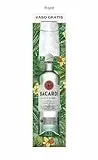 Bacardi Carta Blanca Ron Blanco Superior, Ron Caribeño Icónico, Óptimo para Cócteles con vaso, 37.5% Alcohol, 1L / 100 cl
