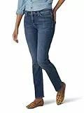 Lee Legendary Mid Rise Straight Leg Jean Jeans, Seattle, 34 Largo para Mujer