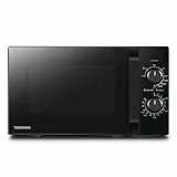 Toshiba MW2-MG20P(BK) Forno micro-ondas 20 L, brilho 800W/1000W, com crispy grill e função de cozedura combinada, 9 níveis de potência, lâmpada LED, fácil decongelação, preto