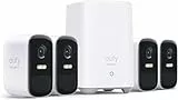 eufy Security eufyCam 2C Pro, Camara vigilancia WiFi Exterior, Camara de vigilancia Exterior,180 días de duración de la batería, 2K resolución, nessun Costo mensile, Conjunto de Cuatro cámaras
