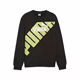 PUMA Power Graphic Crew TR B Sudor, Unisexo, Black, 128