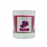 AROMATIUM Velas con aroma a frutas, diferentes aromas a frutas frescas | Cera de soja de larga duración para perfumar tus habitaciones y relajarte | Paquete de velas perfumadas (aroma a uva)