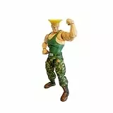 Jada-Figura de acción del Personaje Street Fighter II Guile: Atuendo del ejército, los Tatuajes, Las chapas identificativas y su característico peindado. Videojuegos Street Fighter. (253252032)