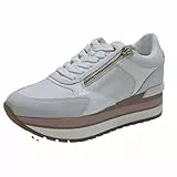 Geox D New Kency A, Zapatillas Mujer, White Off White, 40 EU