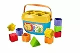 Fisher-Price Bloques infantiles, juguete para bebé +6 meses, diez bloques de colores para ordenar, apilar y encajar, motricidad fina., colores, formas, FFC84