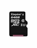 Kingston SDCG2/64GB Tarjeta MicroSD, Negro