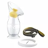 Medela colector de silicona para leche materna, copa de leche materna con base de succión y tapa para almacenar leche, adecuado para un uso diario