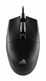 Corsair KATAR PRO XT Ratón ligero Gaming, Forma Simétrica, para agarre tipo garra o tipo punta de dedos, Botones con Resortes Corsair QUICKSTRIKE, Sensor óptico 18.000 PPP, Negro