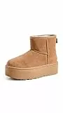 UGG Classic Mini Platform, Botas de Moda Mujer, Chestnut, 37 EU