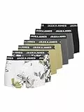 JACK & JONES Calzoncillos Tipo bóxer Abstract Trunks para Hombre (Paquete de 7)